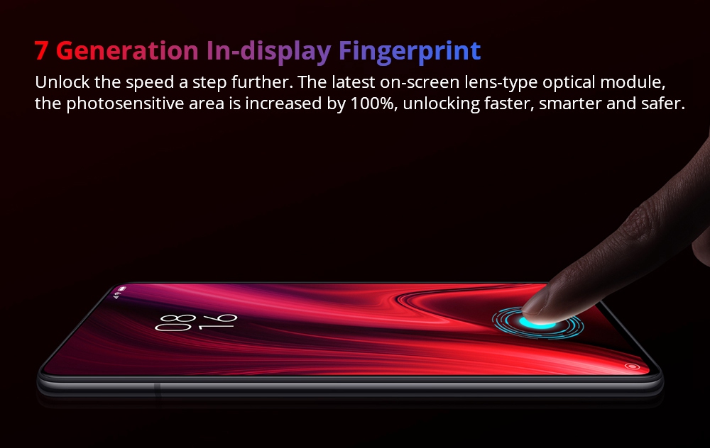 Xiaomi Redmi K20 Pro 6.39 Inch 4G LTE Smartphone Snapdragon 855 6GB 128GB 48.0MP+8.0MP+13.0MP Triple Rear Cameras MIUI 10 In-display Fingerprint Fast Charge NFC - Red
