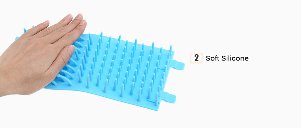 Paw Washer Cup For Dogs Cats Pet Plastic Cleaning Tool - Size S Blue