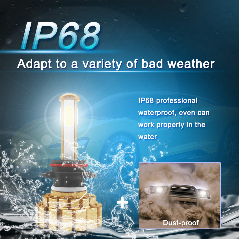 G7-HB4/9006 Car LED Headlight Bulb 80W 6000K 8000 Lumens Extremely Bright Chips Conversion Kit