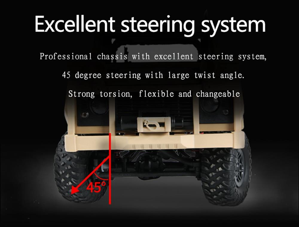 MN Model MN-96 RSOV 1/12 2.4G 4WD Crawler Climbing Vehicle RC Car With LED Light RTR