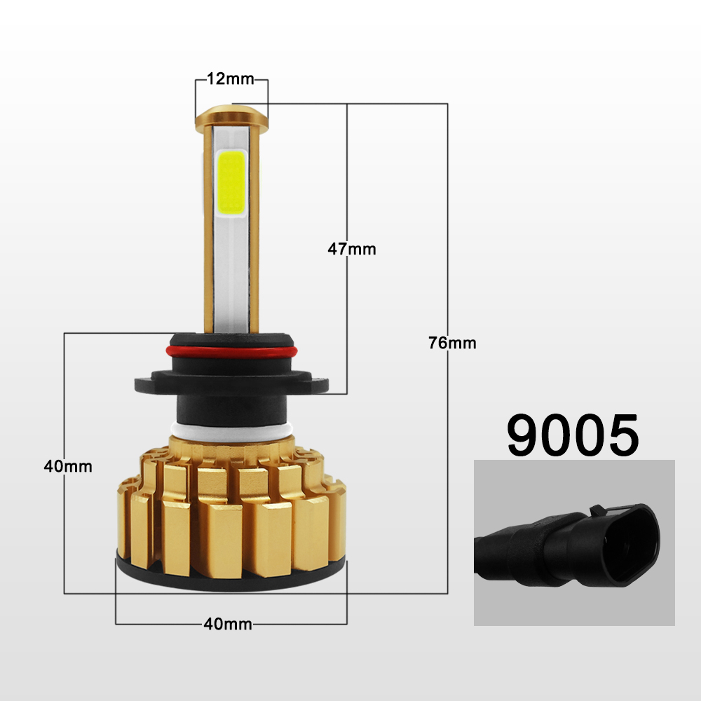 G7-HB4/9006 Car LED Headlight Bulb 80W 6000K 8000 Lumens Extremely Bright Chips Conversion Kit
