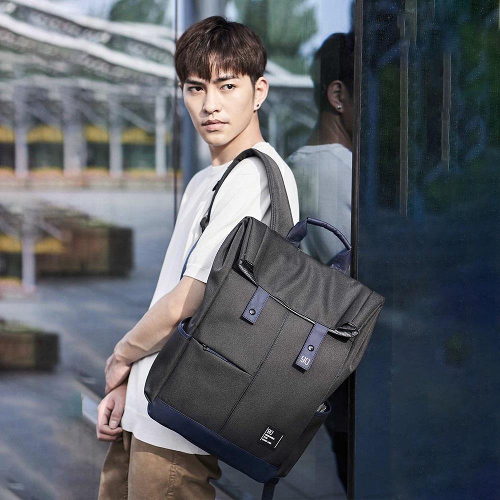 Xiaomi 90fun College Leisure Backpack 13L Large Capacity Unisex Computer Bag - Navy Blue