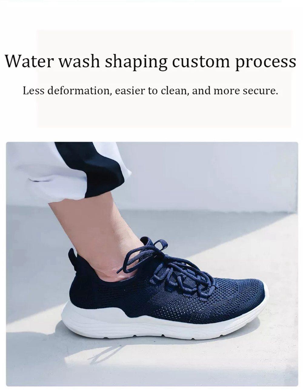 Xiaomi FREETIE Men's Light Breathable Woven Elastic EVA Sneakers Running Shoes EU41 - Navy