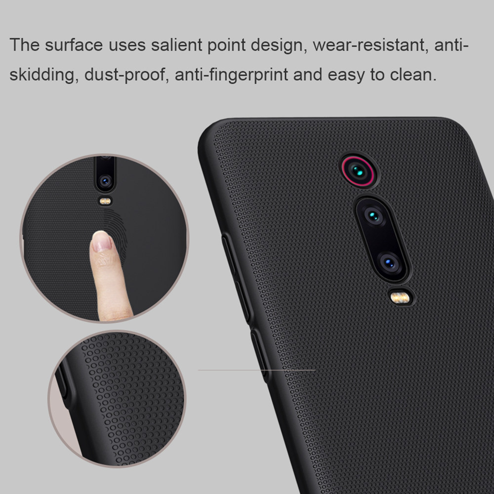 NILLKIN Matte Hard Phone Case for Xiaomi Redmi K20 / K20 Pro Protective Back Cover - Black