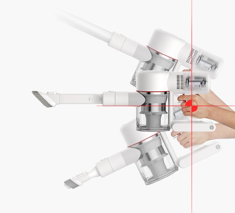 Xiaomi Dreame V8 Cordless Stick Vacuum Cleaner 18000 Pa Suction 45 Minutes Anti-winding Hair Mite Cleaning Chinese Version - White