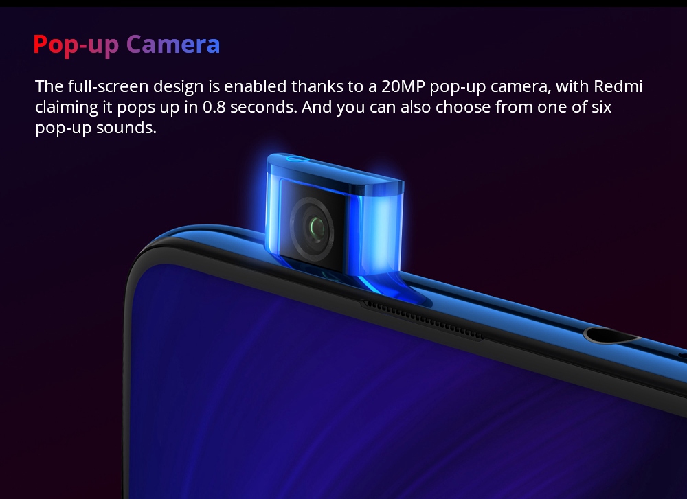Xiaomi Redmi K20 Pro 6.39 Inch 4G LTE Smartphone Snapdragon 855 6GB 128GB 48.0MP+8.0MP+13.0MP Triple Rear Cameras MIUI 10 In-display Fingerprint Fast Charge NFC - Red