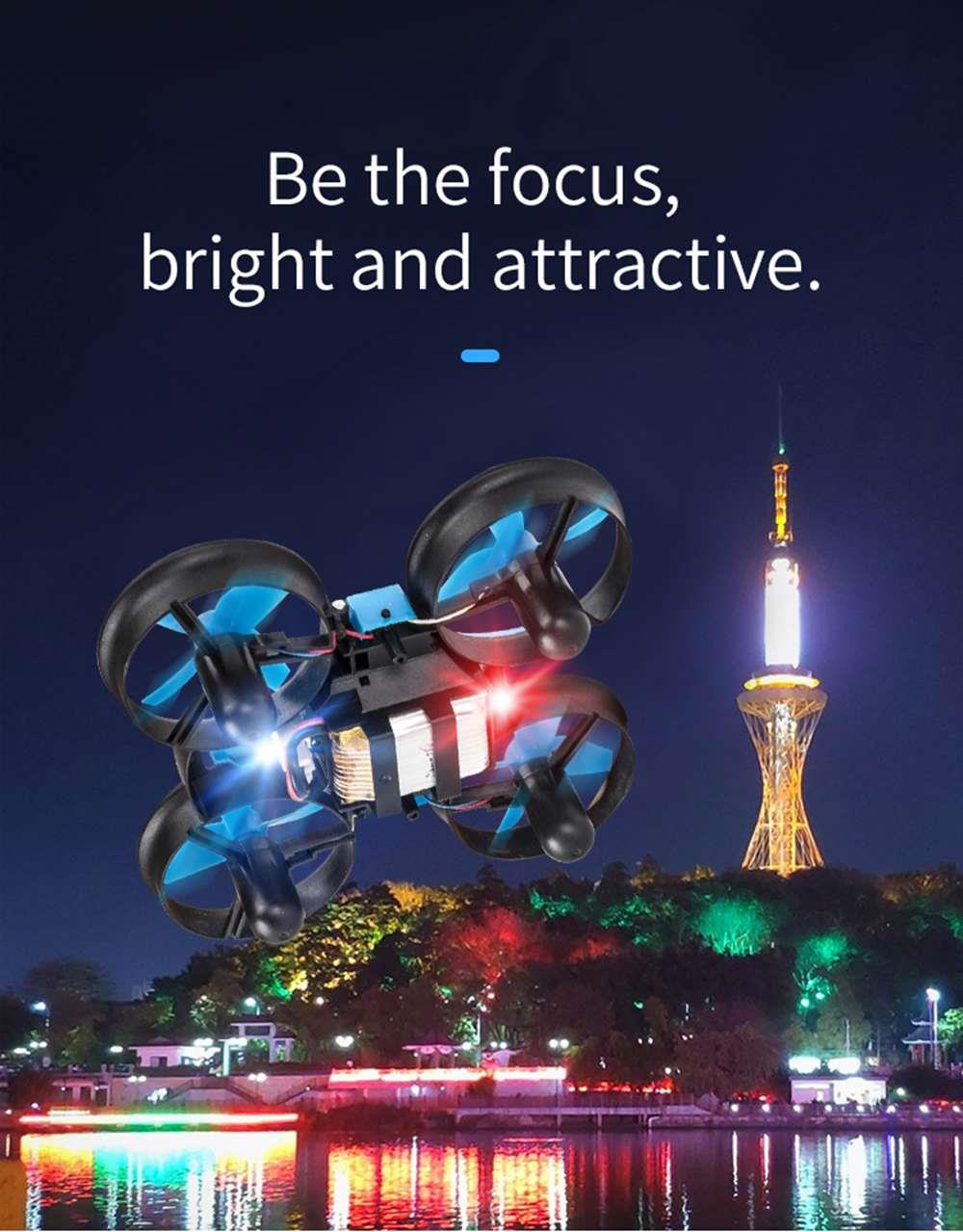 JJRC H36F Terzetto 3IN1 Flying Air Boat Land Driving Mode Detachable One Key Return RC Quadcopter RTF - One Battery