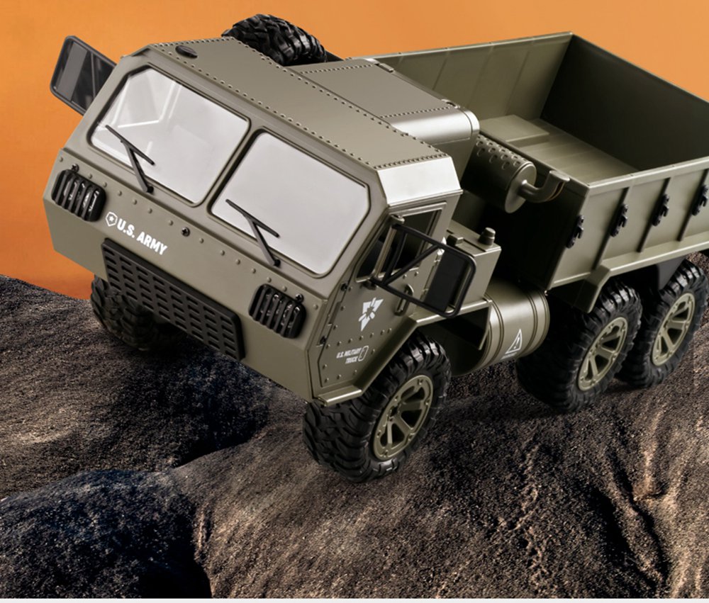 Fayee FY004A 2.4G 1/16 6WD Proportional Control US Army Military Truck RC Car With Canopy RTR