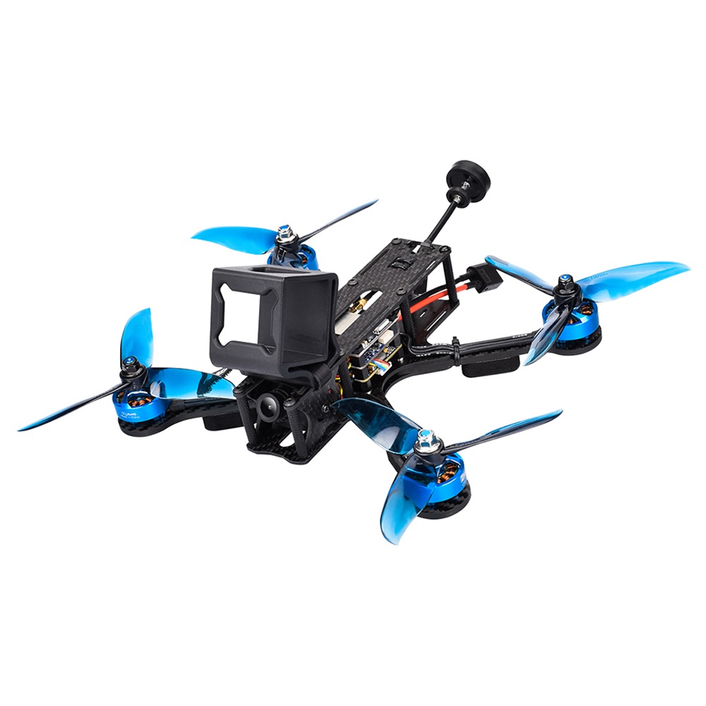 HumQuad HX220 220mm 2-5S FPV Racing Drone F4 V3 FC 4IN1 30A BLHELI_S ESC w/600mW VTX 800TVL Cam BNF - Frsky LBT Receiver