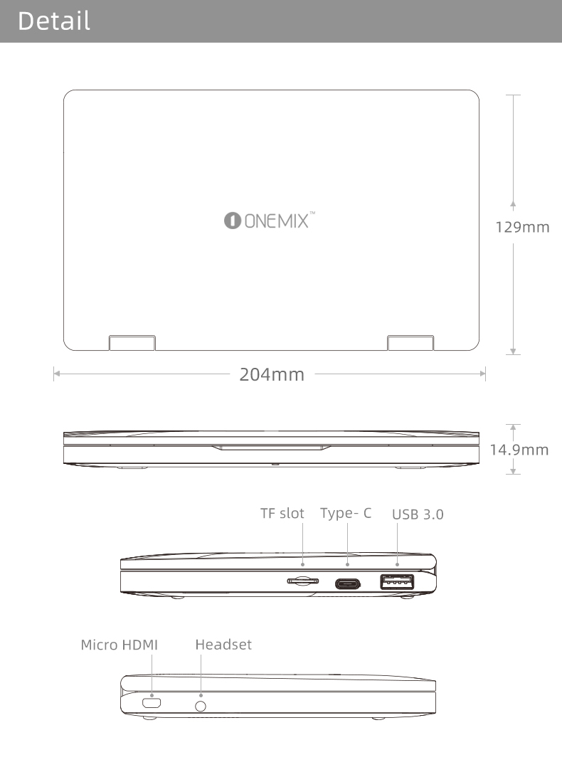 One Netbook One Mix 3S