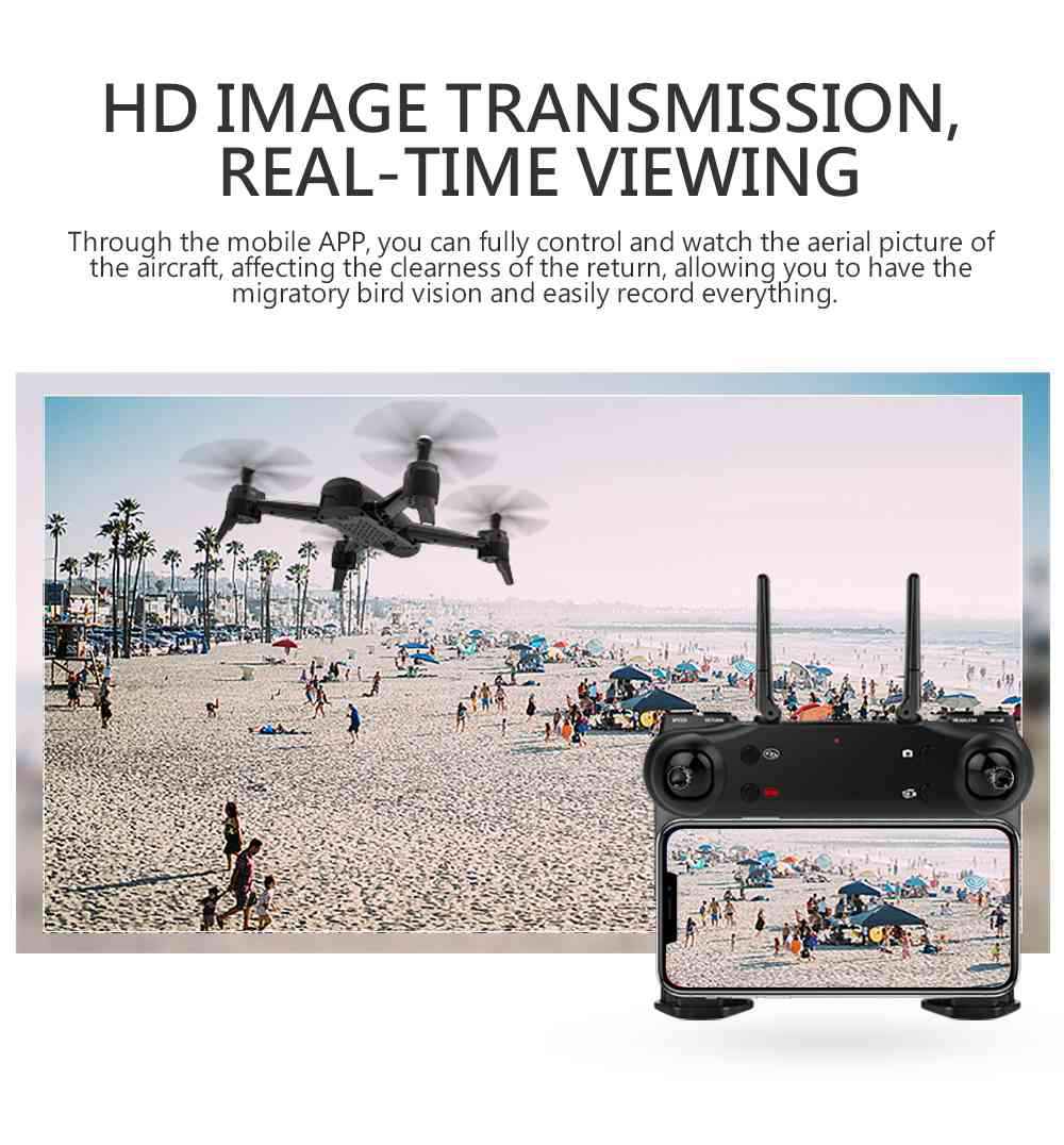 ZLRC SG106 4K WIFI FPV 22mins Flight Time RC Quadcopter With Dual Camera Switchable Optical Flow Positioning RTF - Black