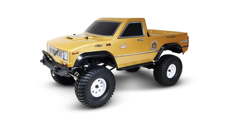 RGT Pioneer EX86110 1/10 2.4G 4WD Brushed Waterproof Off-road Climbing Rock Carwler Truck RC Car RTR - Yellow