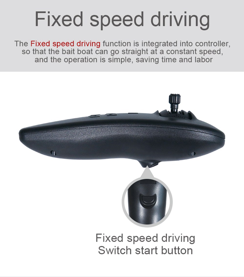 Flytec V007 2.4G Dual Motor Intelligent Remote Control 500m Fishing Finder Bait RC Boat RTR - Green