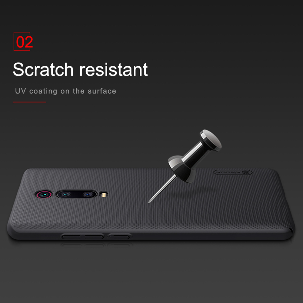 NILLKIN Matte Hard Phone Case for Xiaomi Redmi K20 / K20 Pro Protective Back Cover - Black