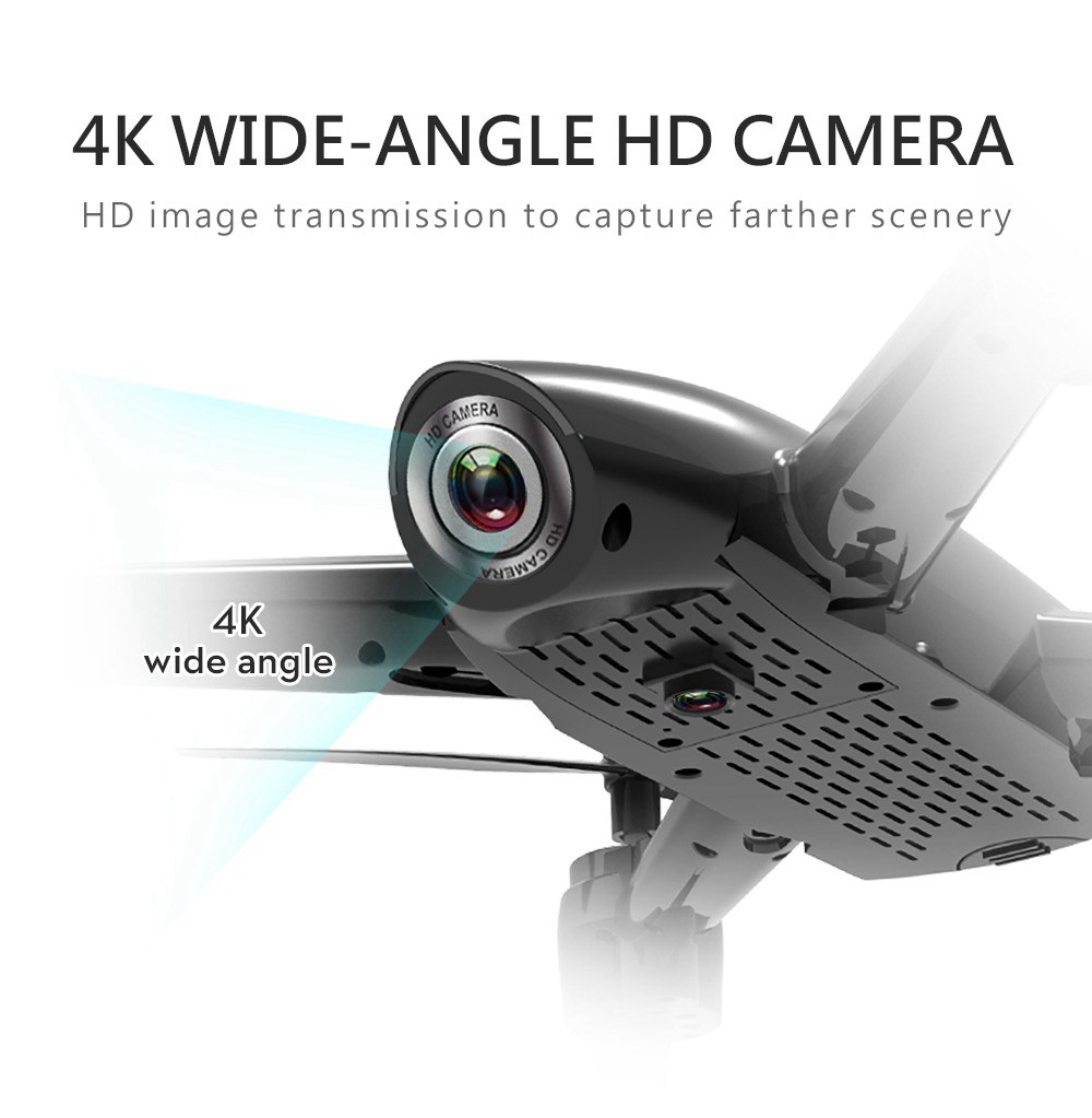ZLRC SG106 4K WIFI FPV 22mins Flight Time RC Quadcopter With Dual Camera Switchable Optical Flow Positioning RTF - Black