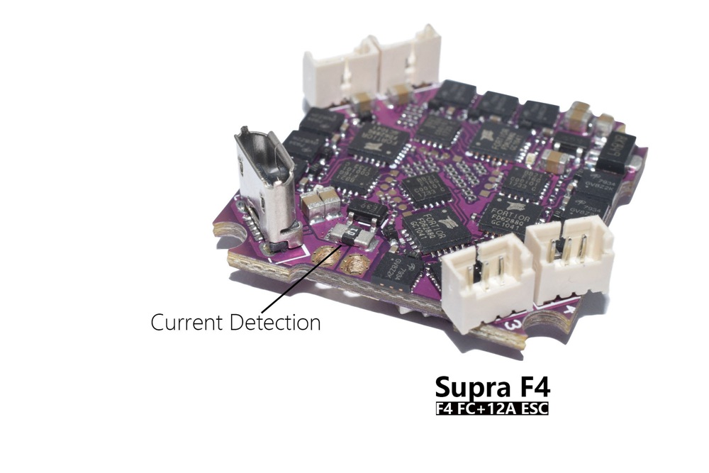 Aurora RC Supra-F4-12A v1.0 2-4S AIO Flight Control F411 OSD BEC Built-in 12A BLheli_S ESC For FPV Racing Drone
