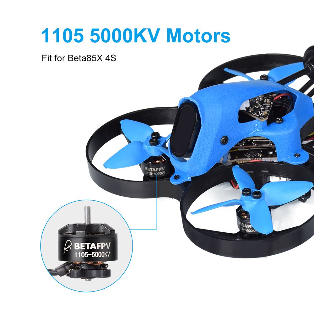 BetaFPV Beta85X 4K 16A 4S 85mm FPV Racing Whoop With AIO F4 V2 BLHELI_32 FC Caddx Tarsier 4K Cam BNF - Flysky Receiver