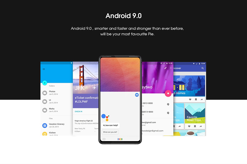 Elephone U2 6.26 Inch 4G LTE Smartphone MT6771T P70 6GB 128GB 16.0MP+5.0MP+2.0MP Three Rear Cameras Android 9.0 - Black
