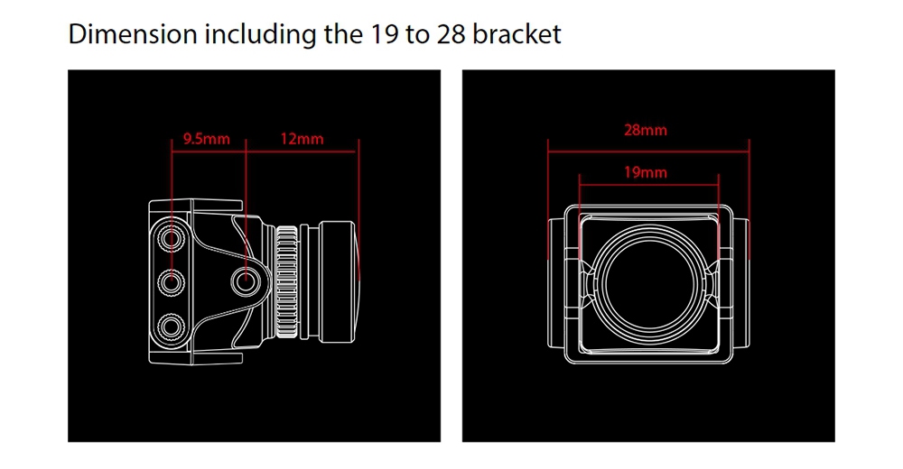 Runcam Split 3 Micro 1080P/60fps 165 Degree HD Recording DVR WDR MINI FPV Camera For FPV Racing RC Drone