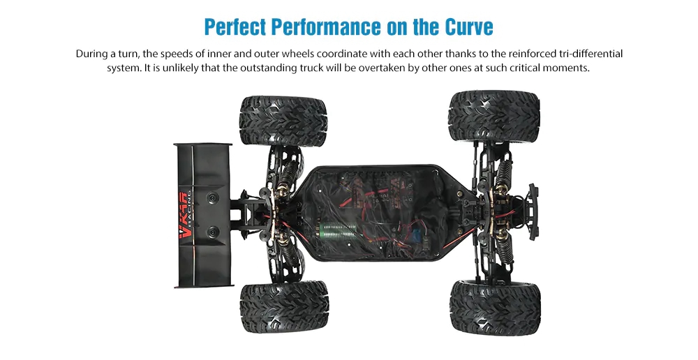 VKAR Racing BISON V3 1/10 2.4G 4WD Off-road Monster Bruggy RC Car With Matel Bottom Plate RTR