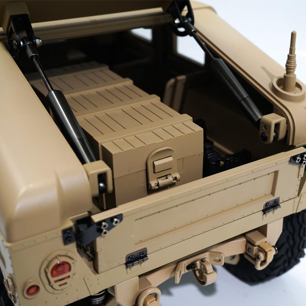 HG P408 1/10 2.4G 4WD U.S.4X4 Military Vehicle Truck RC Car Without Battery Charger RTR - Khaki