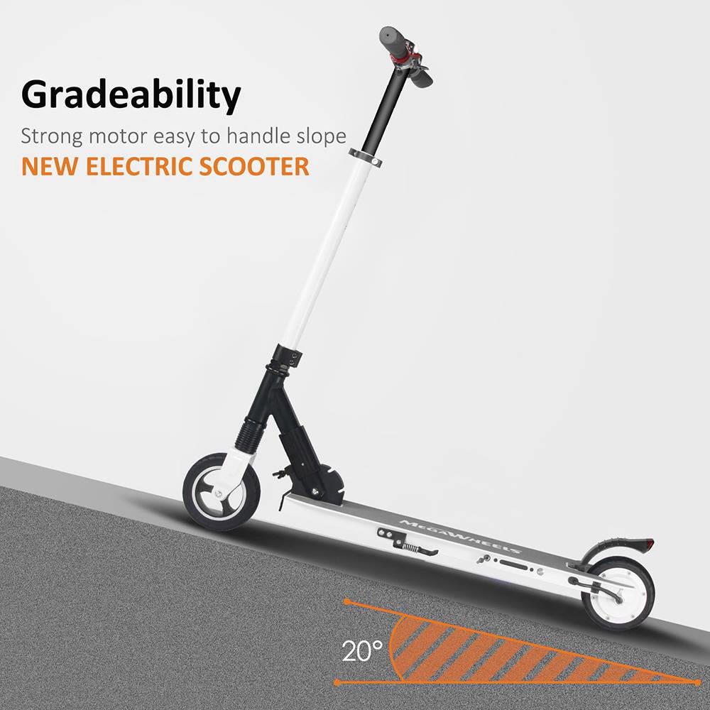 Megawheels S1-2 Portable Folding Electric Scooter 250W Motor 5.0 Ah - BLACK