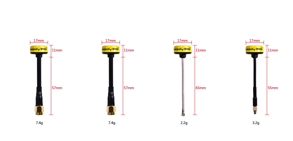 2PCS SpeedyBee 5.8GHz 2dBi FPV Antenna For RC Drone Aircraft FPV Goggles Monitor Video Trandmitter Receiver LHCP - SMA