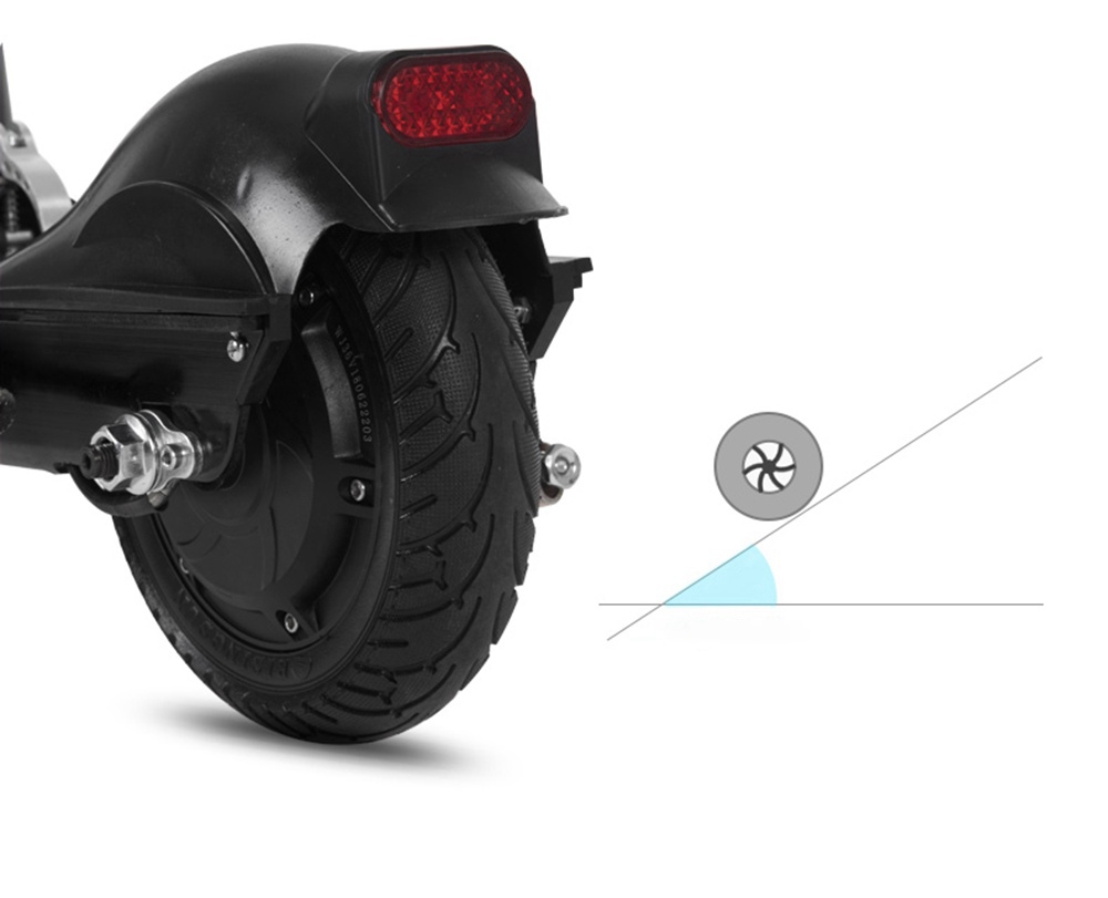 YOUPIN Q01 Folding Electric Scooter 350W Motor 10.4Ah Battery 8 Inch Tire Containing Seat - Black