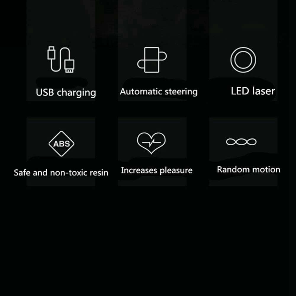 Automatic Cat Teasing LED Flash Rolling Ball for Dogs Cat Toys With 2 pcs Cat Teasing Sticks - White