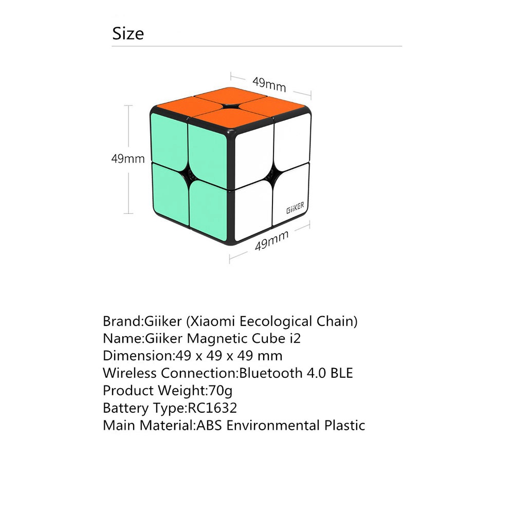 New Xiaomi Giiker i2 Smart Magnetic Cube Learn With Fun App Teaching Skill Intellectual Development Toy