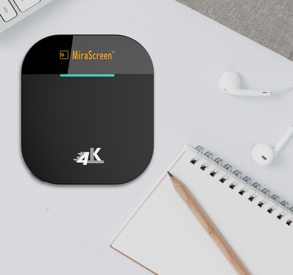 MiraScreen G5 Plus 4K Plug & Play Wireless Display Receiver 2.4G+5G WIFI support Android/ IOS/ Mac/ Windows