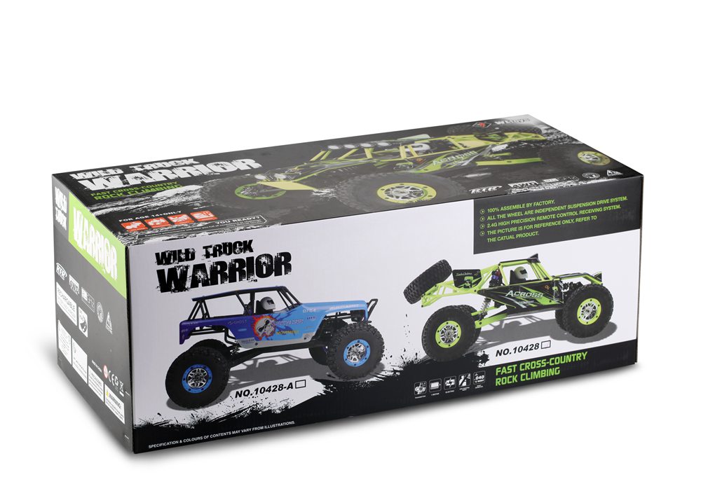 Wltoys 10428-B 1/10 2.4G 4WD Electric Rock Crawler Vehicle Climbing Truck RC Car With LED Light RTR