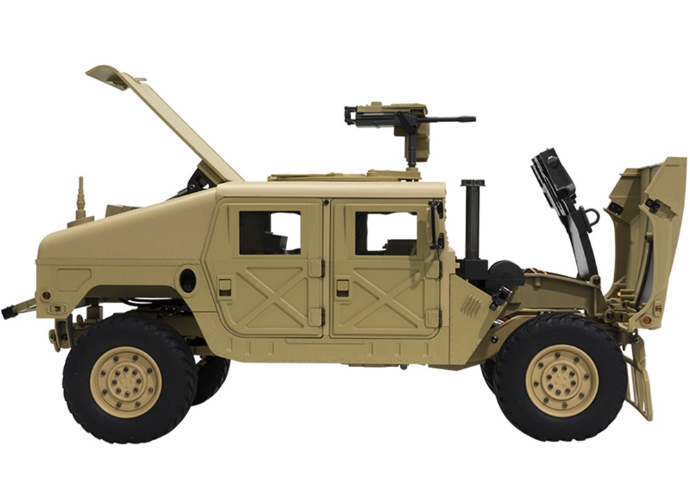 HG P408 Light Sound Function Version 1/10 2.4G 4WD U.S.4X4 Military Vehicle Truck RC Car Without Battery Charger RTR