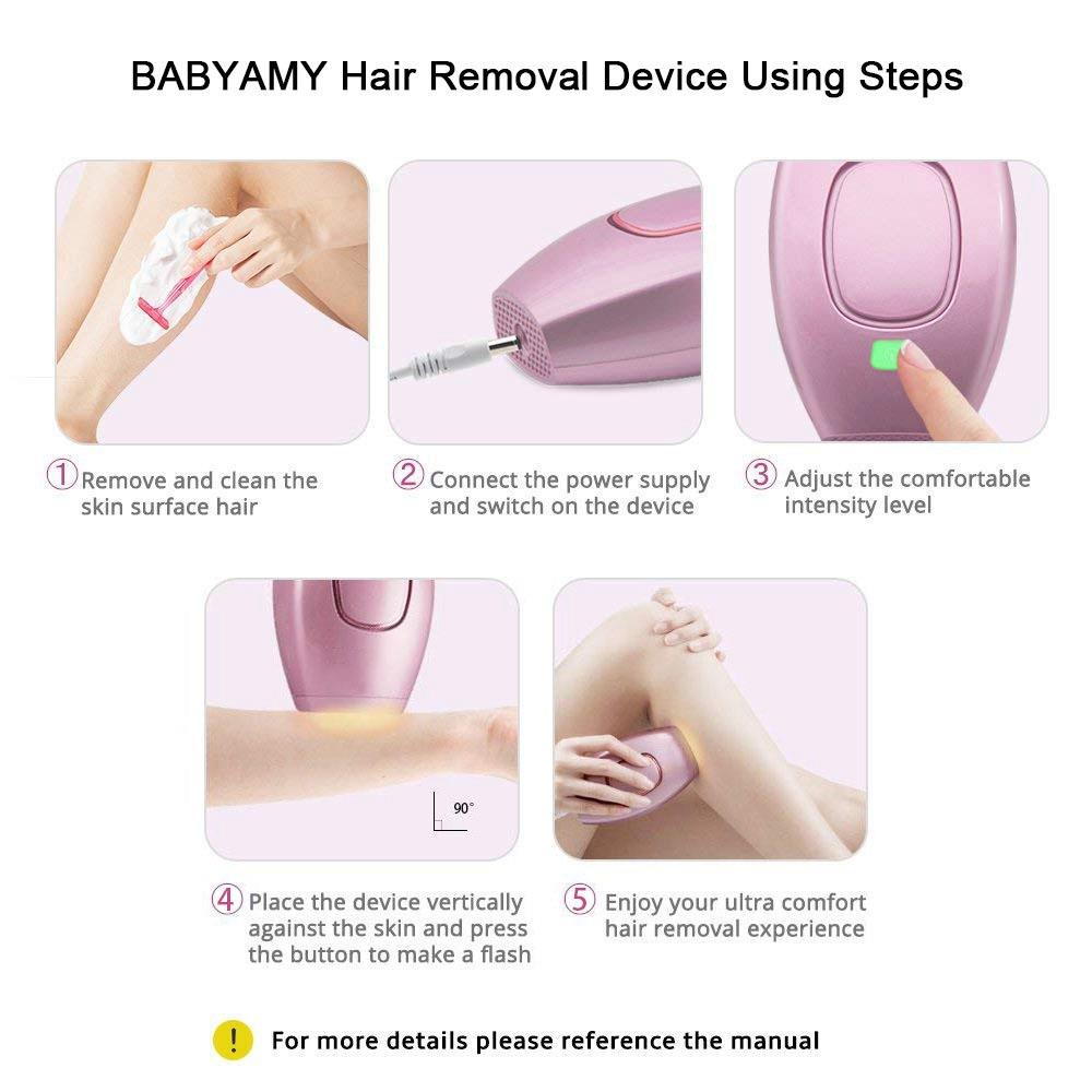 Mini Handheld Laser Epilator / Removal Device Fits For Your Whole Body Used UK Plug - White