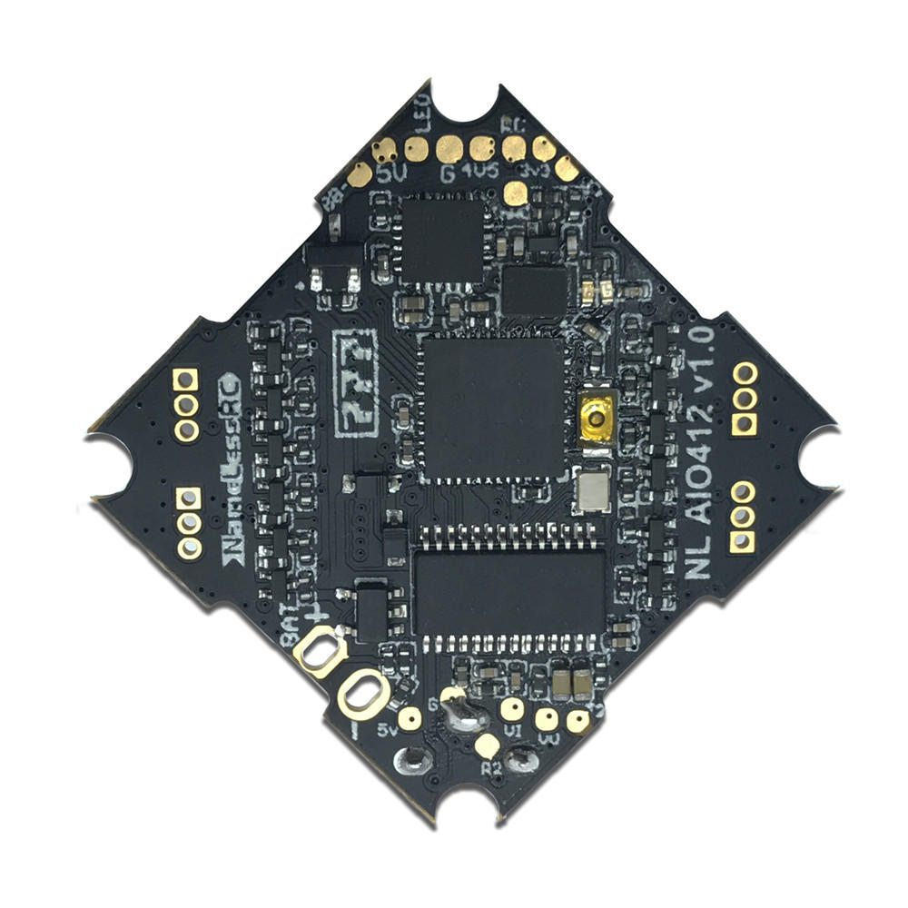 NameLessRC AIO412 2-4S Flight Controller AIO OSD 5V/2.5A BEC Built-in 12A BL_S ESC For Cinewhoop Bwhoop FPV Racing Drone