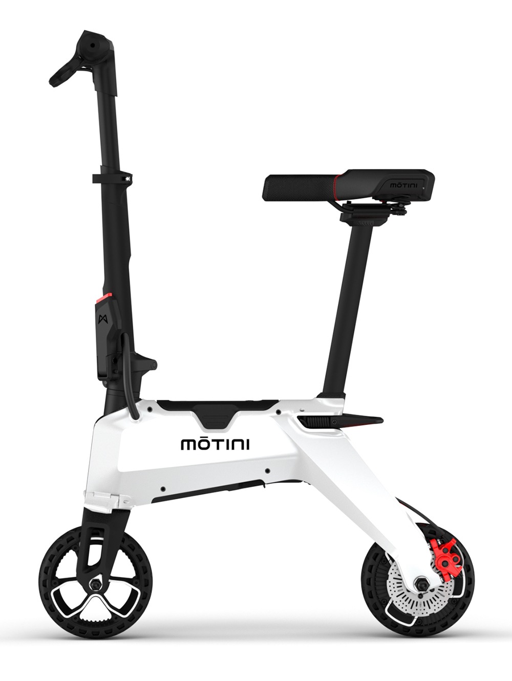 MOTINI Nano Mini Portable Electric Scooters 250W Motor 7 Inch Tire - Black