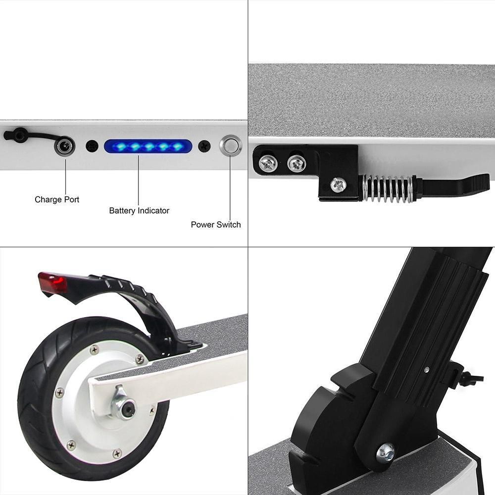 Megawheels S1-2 Portable Folding Electric Scooter 250W Motor 5.0 Ah - BLACK