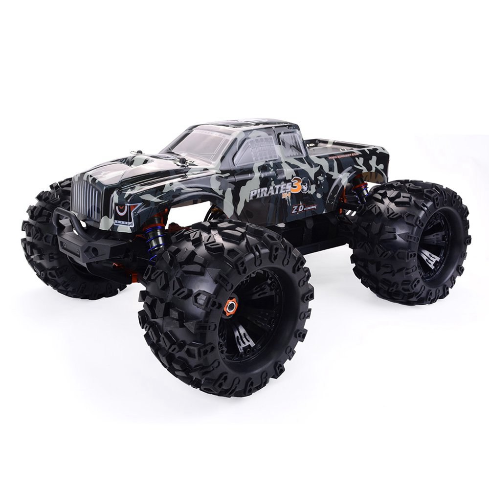 ZD Racing MT8 Pirates 3 1/8 2.4G 4WD Monster Truck Metal Chassis RC Car Without Electronic Parts Kit