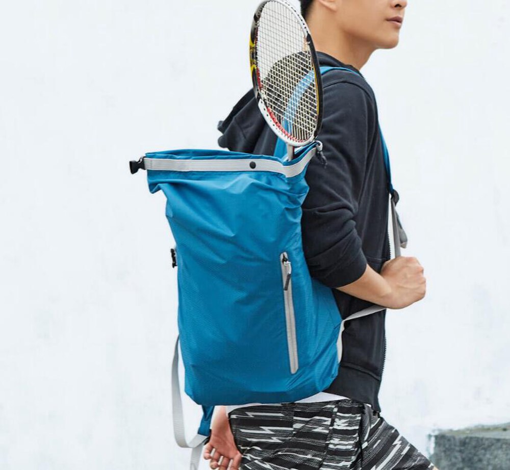 Xiaomi 90 Fen Multi-function Sports Foldable Backpack Unisex Outdoor Travel Rucksack 20L From Xiaomi Youpin - Black