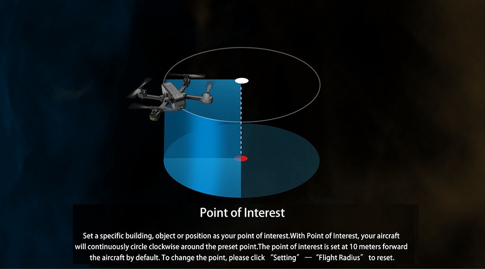 MJX X103W 5G WIFI GPS Foldable RC Quadcopter with 2K Camera Single-axis Mechanical Gimbal RTF - Two Batteries