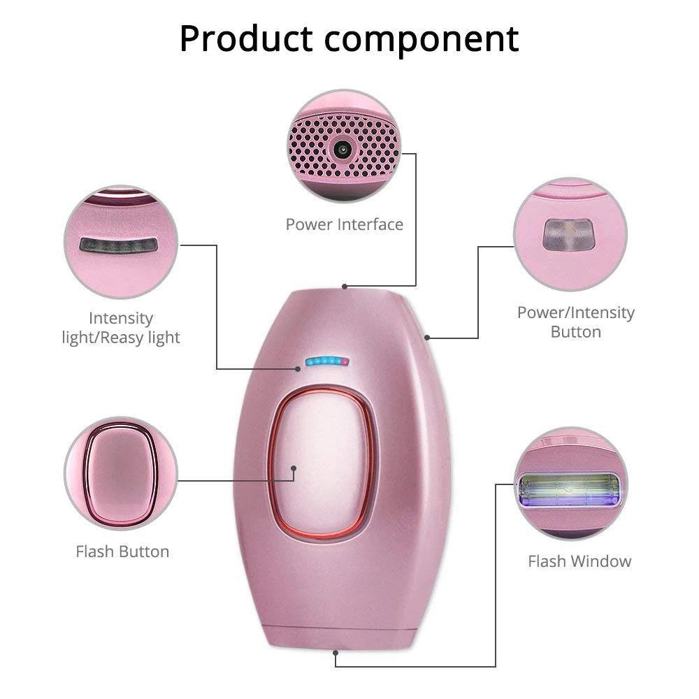 Mini Handheld Laser Epilator / Removal Device Fits For Your Whole Body Used UK Plug - White