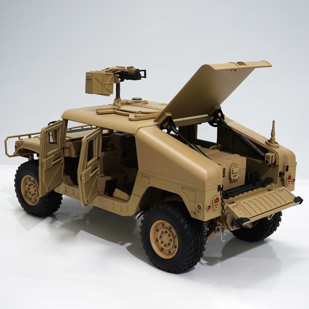 HG P408 1/10 2.4G 4WD U.S.4X4 Military Vehicle Truck RC Car Without Battery Charger RTR - Khaki