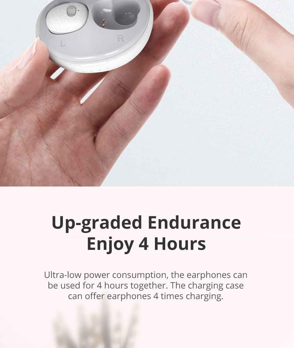 T2 Bluetooth 5.0 TWS Earphones With Charging Case Realtek SoC Button Control