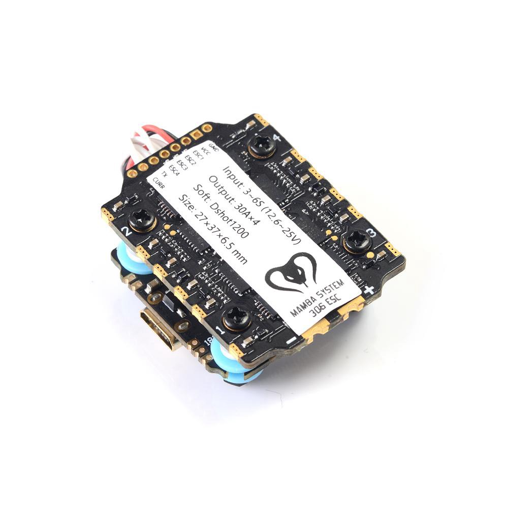 Diatone MAMBA F722MINI Stack BetaFlight F722 OSD 5V&2A BEC 3-6S 30A Blheli_32 Dshot1200 For FPV Racing RC Drone