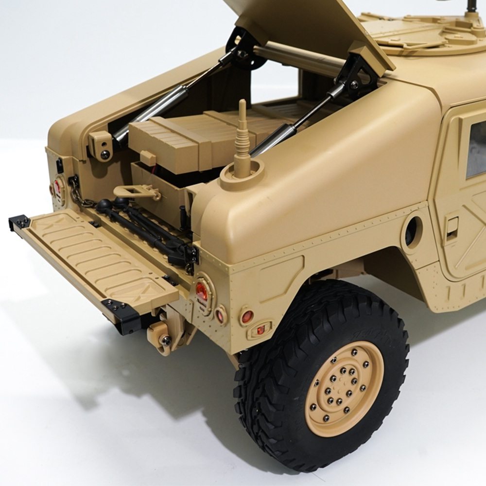 HG P408 Light Sound Function Version 1/10 2.4G 4WD U.S.4X4 Military Vehicle Truck RC Car Without Battery Charger RTR