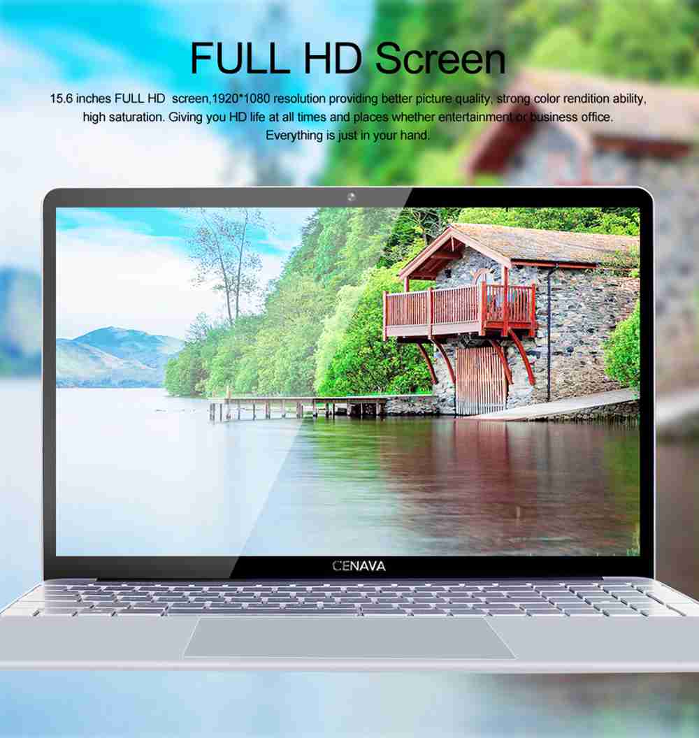 Cenava P151 Laptop Intel Celeron J3455 Quad Core 15.6" 1920*1080 Windows 10 8GB RAM 128GB SSD - Rose Gold