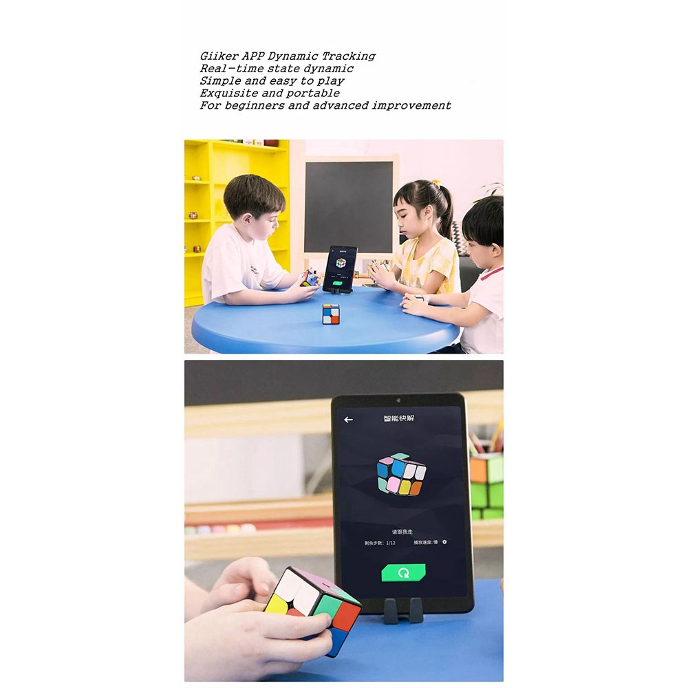 New Xiaomi Giiker i2 Smart Magnetic Cube Learn With Fun App Teaching Skill Intellectual Development Toy
