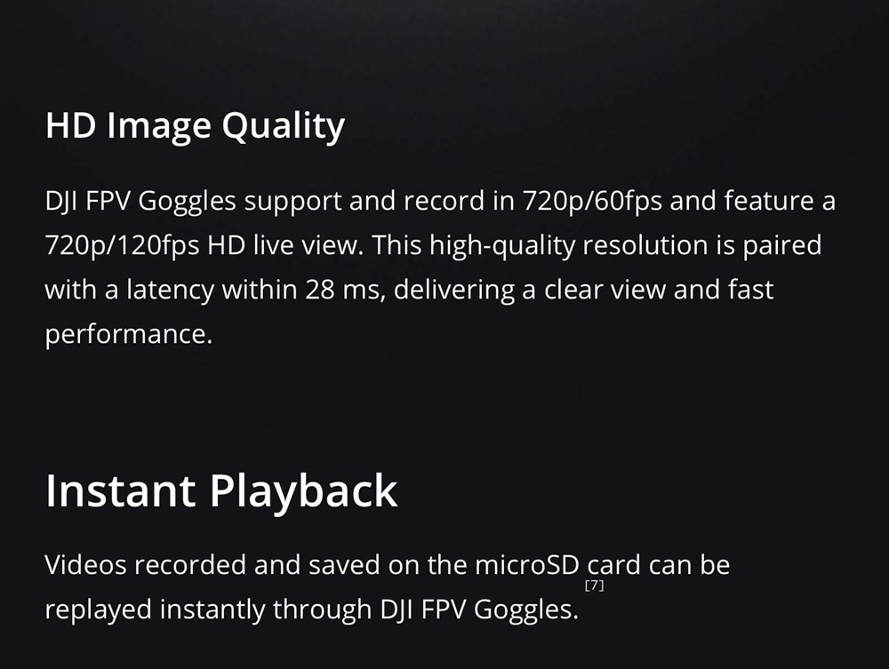 DJI Digital FPV Goggles 1440 X 810 High Definition 5.8G Low Latency Video Goggles For FPV Racing Drone