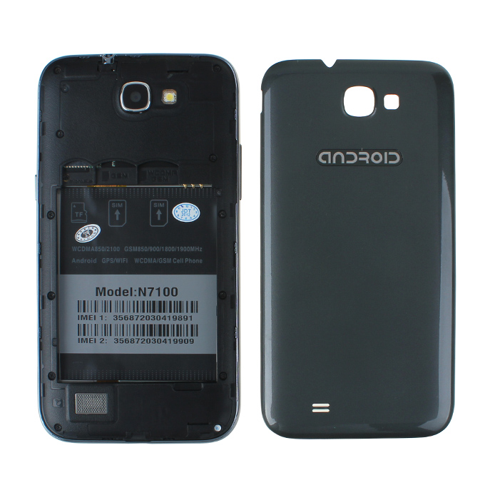 Tinhe(Tianhe) N7100 5.5 Inch QHD Screen MTK6577 Dual Core Smartphone 4GB ROM 8.0MP Camera Android 4.0 OS with 3G/GPS - Gray