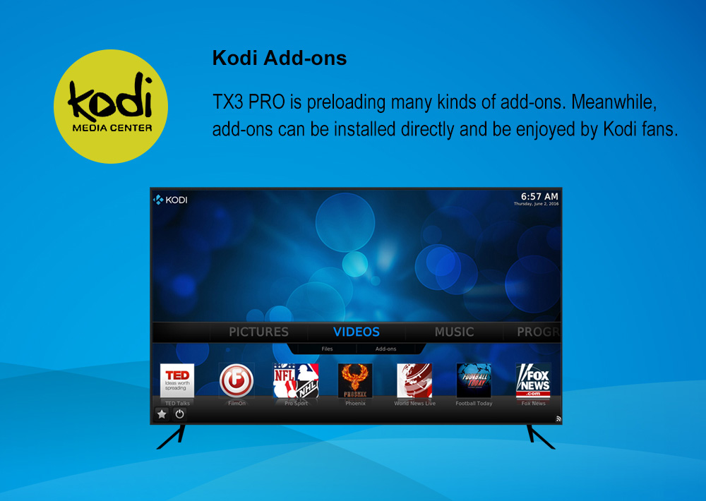 TANIX TX3 PRO Android 7.1 KODI 17.3 Amlogic S905W 1GB/8GB 4K TV BOX WIFI LAN HDMI